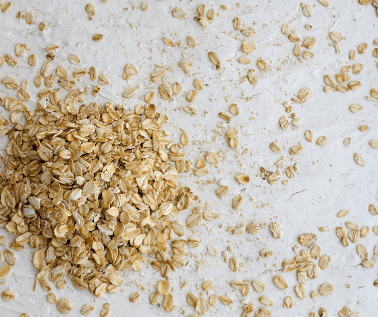 Rolled oats used in vegan waffle recipe