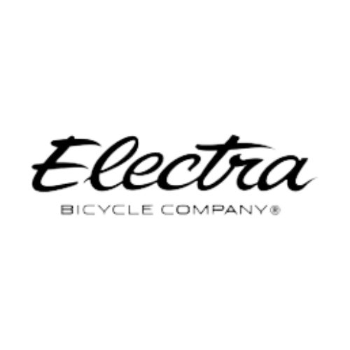A black and white logo for electra bicycle company.