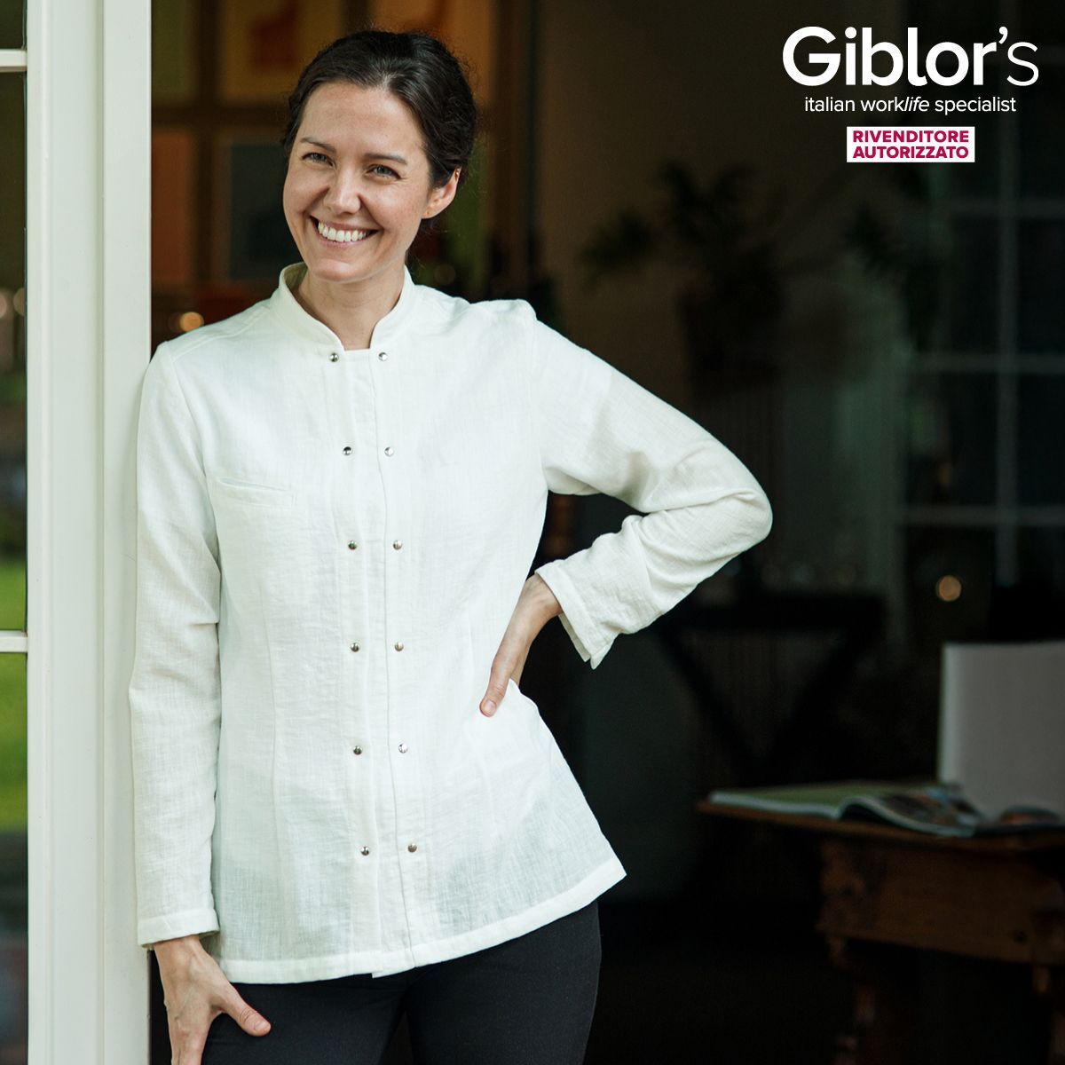 casacca bianca per cuoca e chef