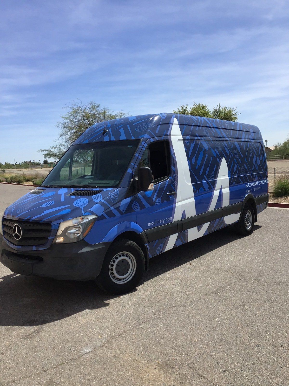Installation of Full Van Wrap