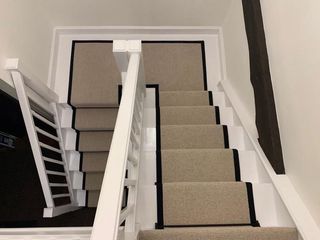 staircase with new carpet