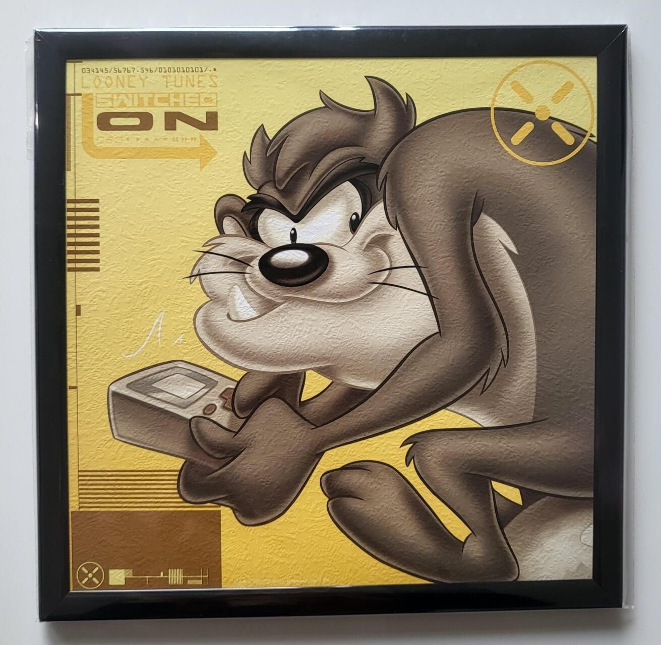 Tasmanian met game Looney Tunes Schilderij