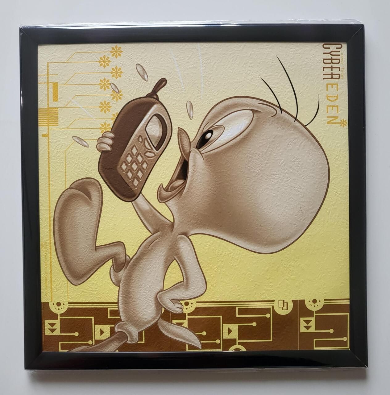 Tweety met telefoon Schilderij