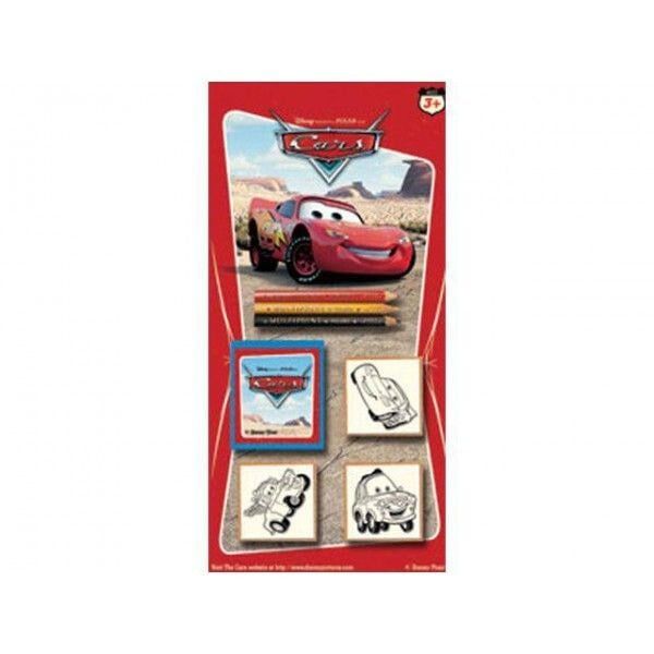 Cars kleur & stempel set