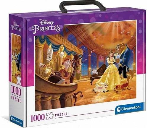 Disney Princess Puzzel-Koffer 1000 delig Beauty and the beast