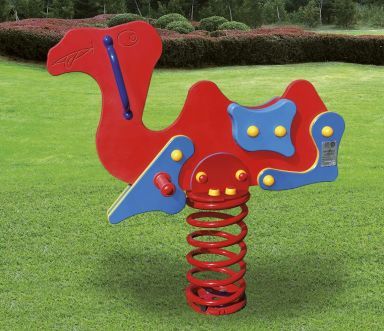 Dondolo in legno e metallo