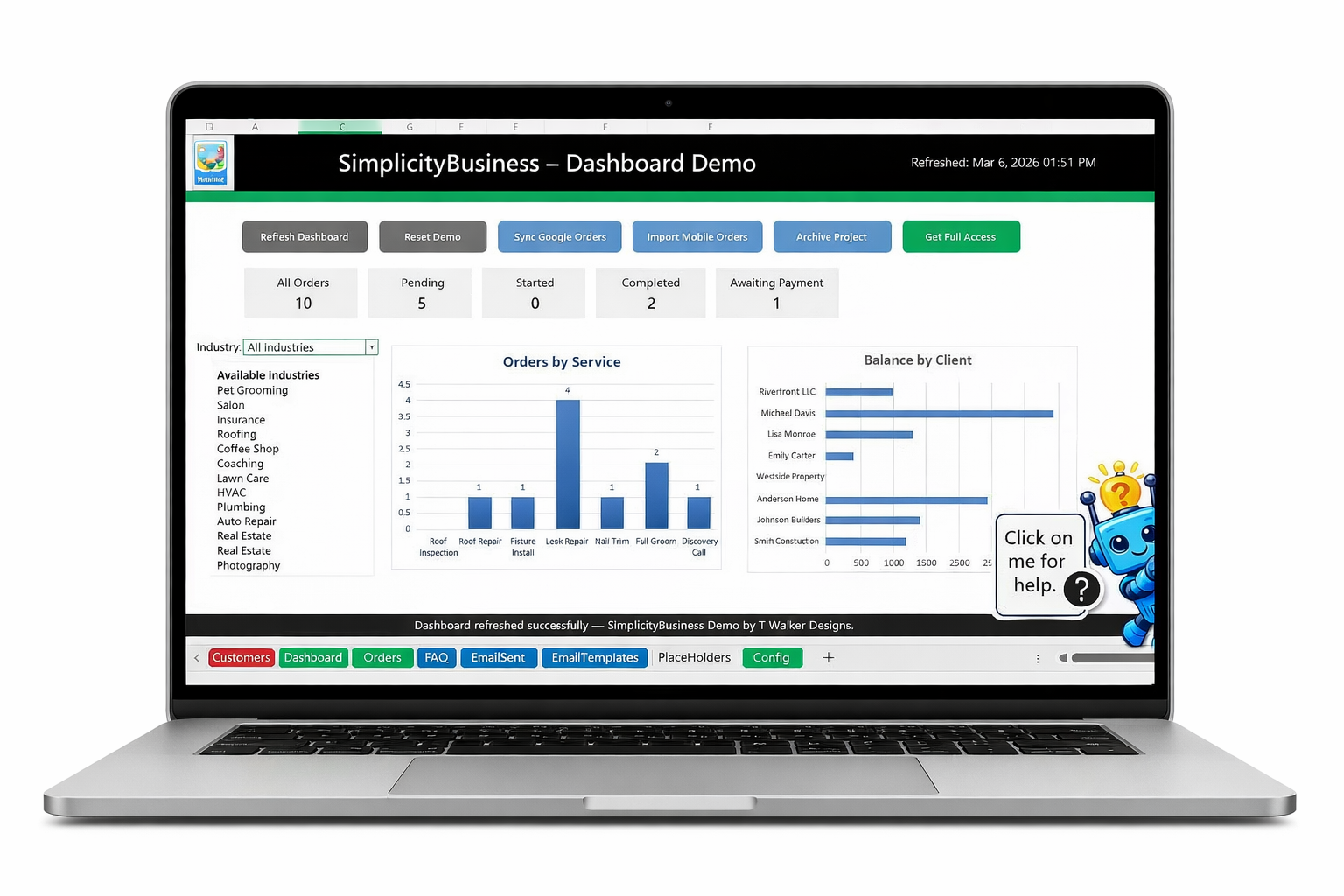 A laptop screen showing the 