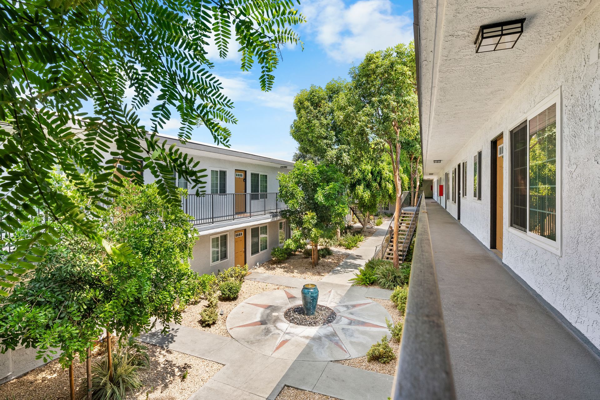 central courtyard with fountain