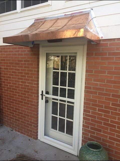 Copper door roofing - Asheville, NC - B & H Environmental & Sheet Metal Contractors Inc.