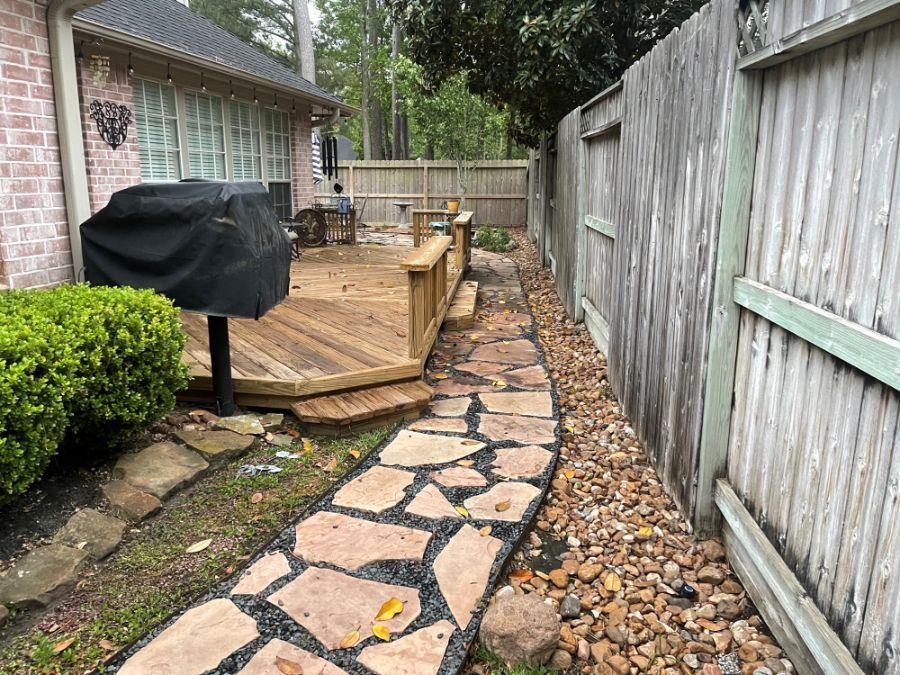 Deck and Fence Staining Before — Houston, TX — Stain Your Fence
