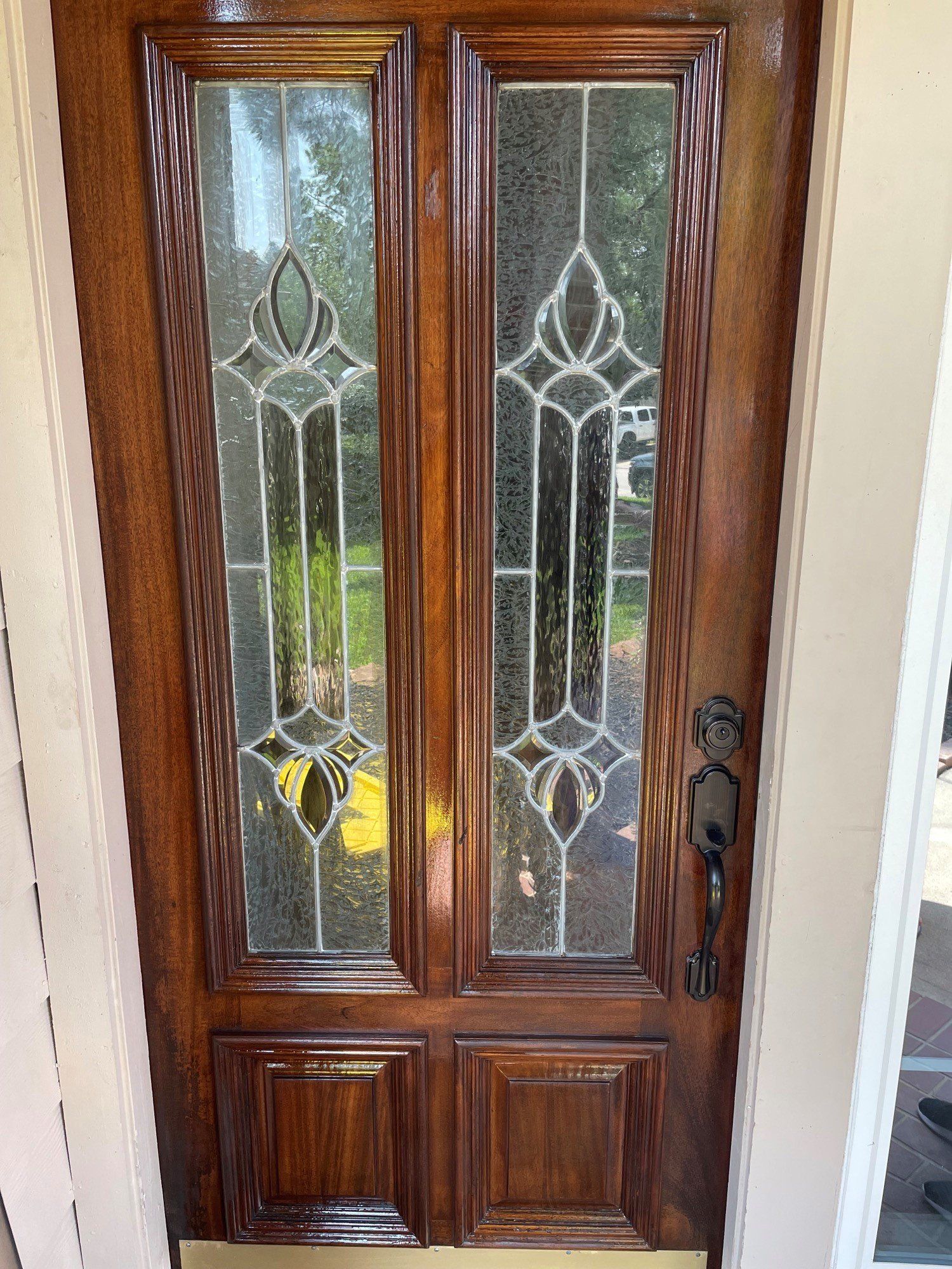 Front Door Cleaning After— San Antonio, TX — Stain Your Fence