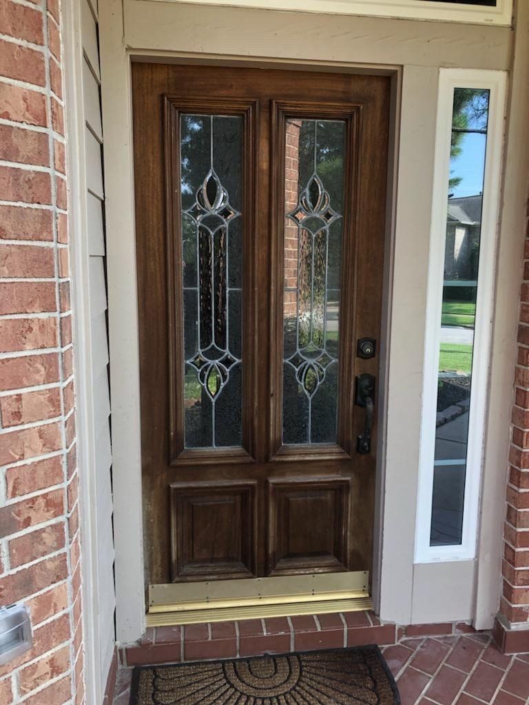 Front Door Cleaning Before — San Antonio, TX — Stain Your Fence