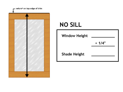 Measuring the Height of Your Window – Option 1, No Sill – Madison, WI – Creative Energy