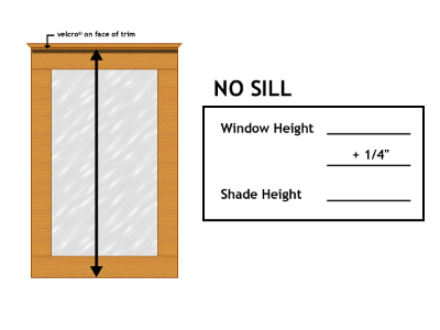 Measuring the Height of Your Window – Option 3, No Sill – Madison, WI – Creative Energy