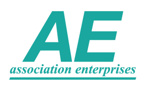 Ae association enterprises logo on a white background