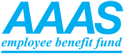 The logo for the aaas employee benefit fund