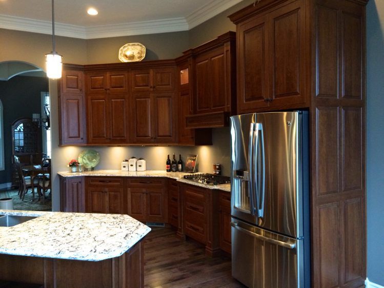 House Builder at Lot 254 — Kitchen with Yellow Lights in Marion, IL