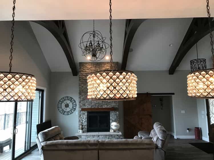 Custom Home — Lamps Inside of Home  in Marion, IL