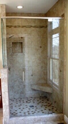 Beautiful Room Decoration — Tiled Shower Area in Marion, IL