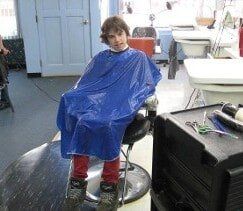 Boy Getting Hair Cut - Hair Coloring
