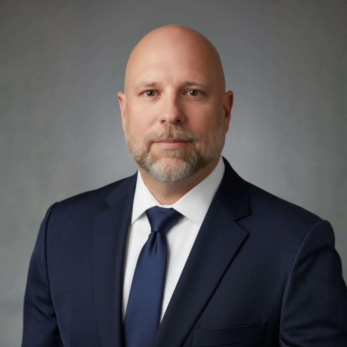 Man in suit leaning against a brick wall, looking at the camera with a slight smile.