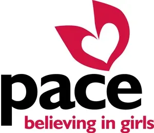 Pace logo with a heart-shaped design in red above the word 