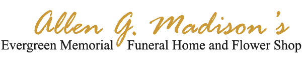 The logo for sample funeral home is shown on a white background.