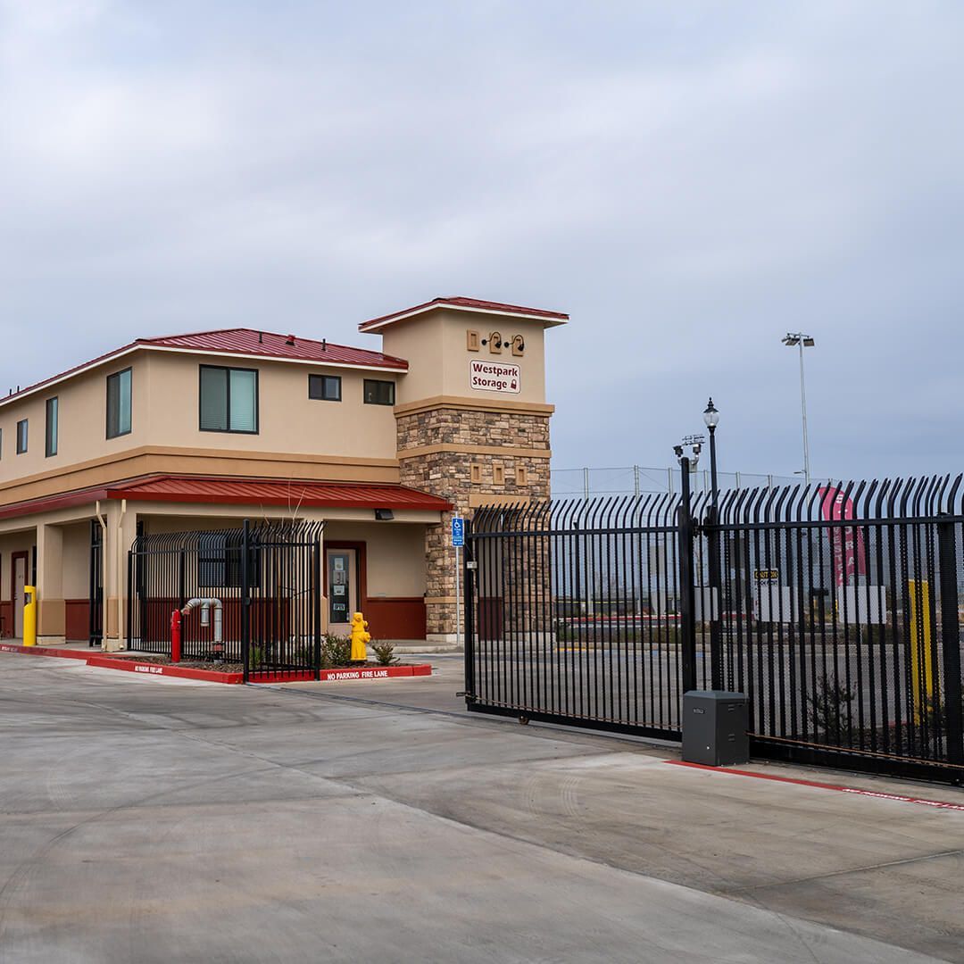 a building with a sign that says warehouse storage