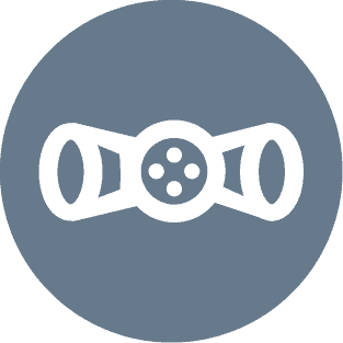 There is an icon of a white respirator in a gray circle.