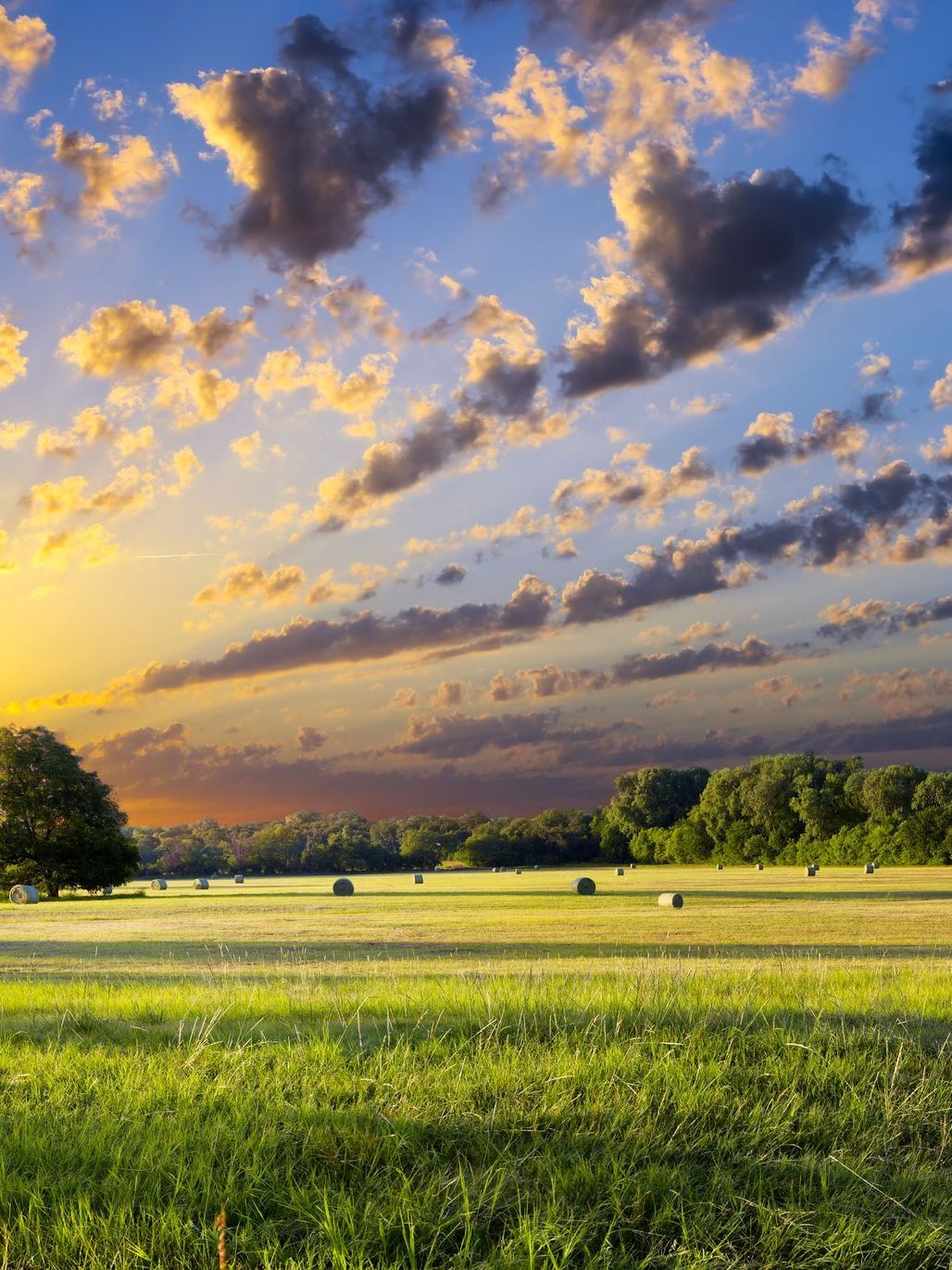 A wooden walkway leading to a gazebo overlooking a body of water at sunset.