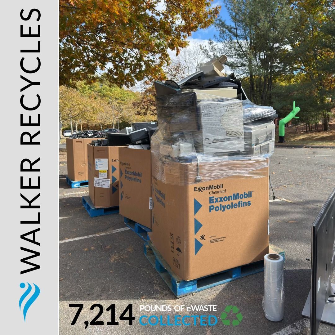 Walker recycles has collected 7,214 pounds of waste