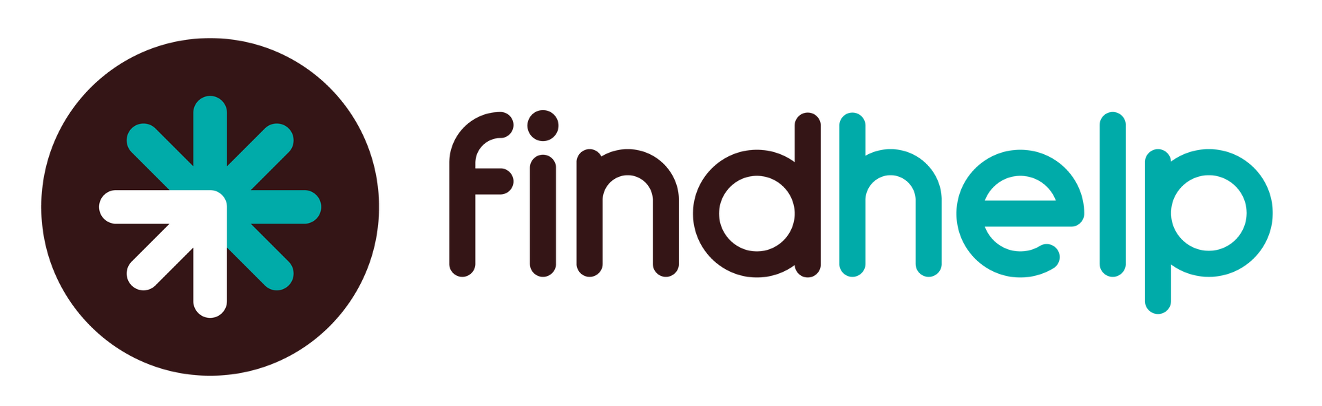 A logo for findhelp with a star in a circle