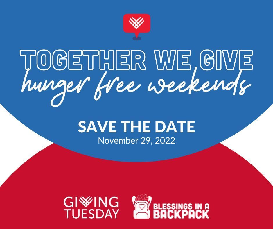 A poster that says `` together we give hunger free weekends ''