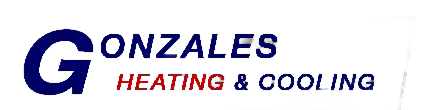 Logo for Gonzales Heating & Cooling. A navy blue
