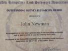 Outstanding Survey Technician Award | Concord, NH | Richard D. Bartlett & Associates