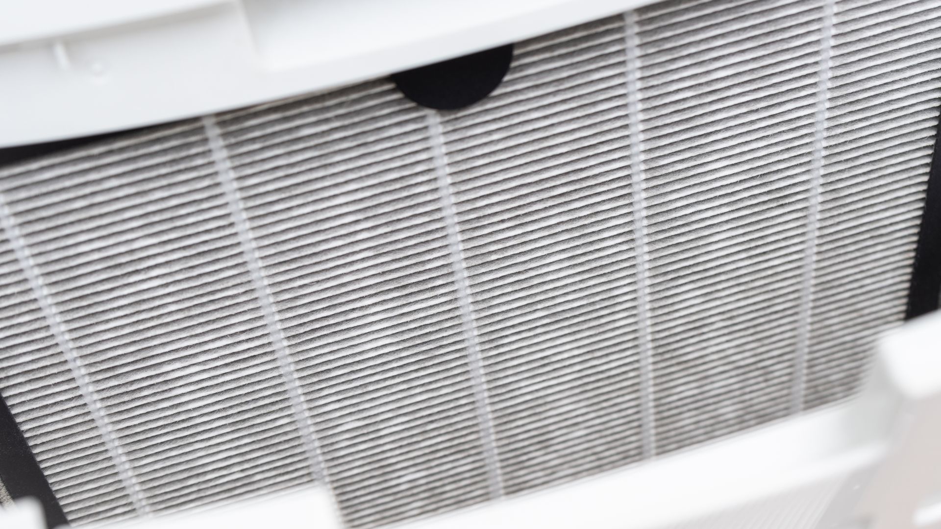 A close up of a filter on a air purifier.