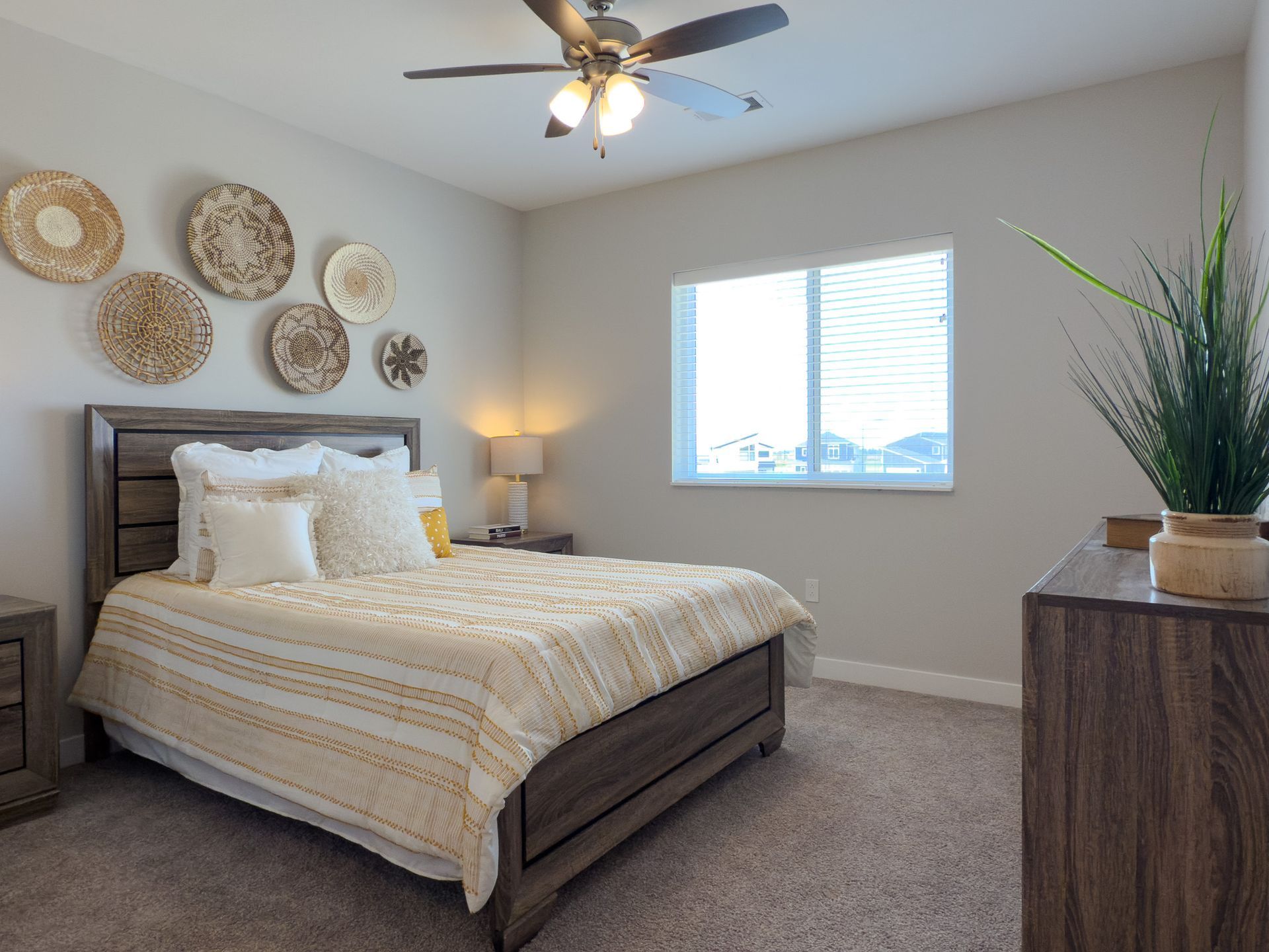Interior photo of bedroom