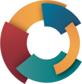 CRC Logo. Multicoloured circle