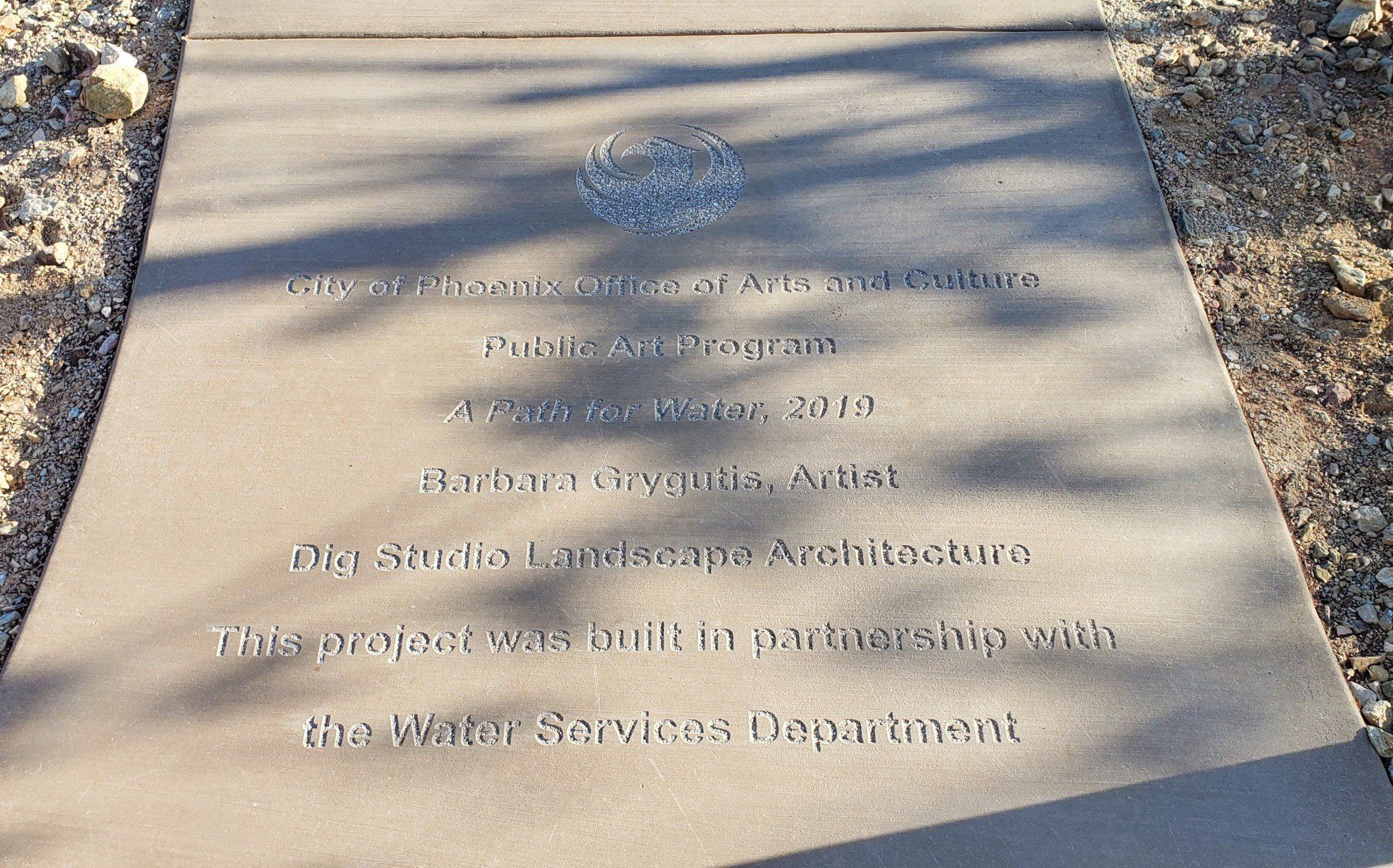 Commemorative Plaque — Phoenix, AZ — Ace Sandblasting