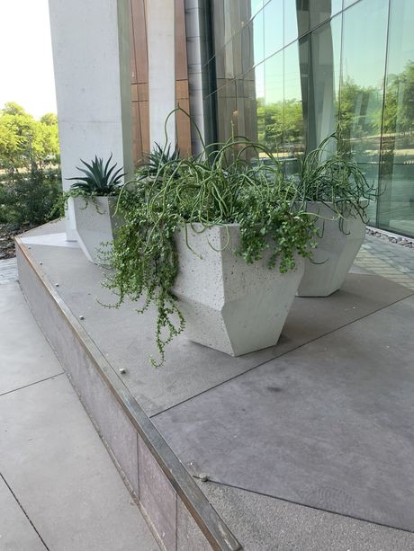 Modern Concrete Pots — Phoenix, AZ — Ace Sandblasting