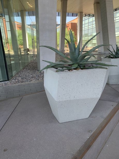 Concrete Cement Pot Outside the Building — Phoenix, AZ — Ace Sandblasting