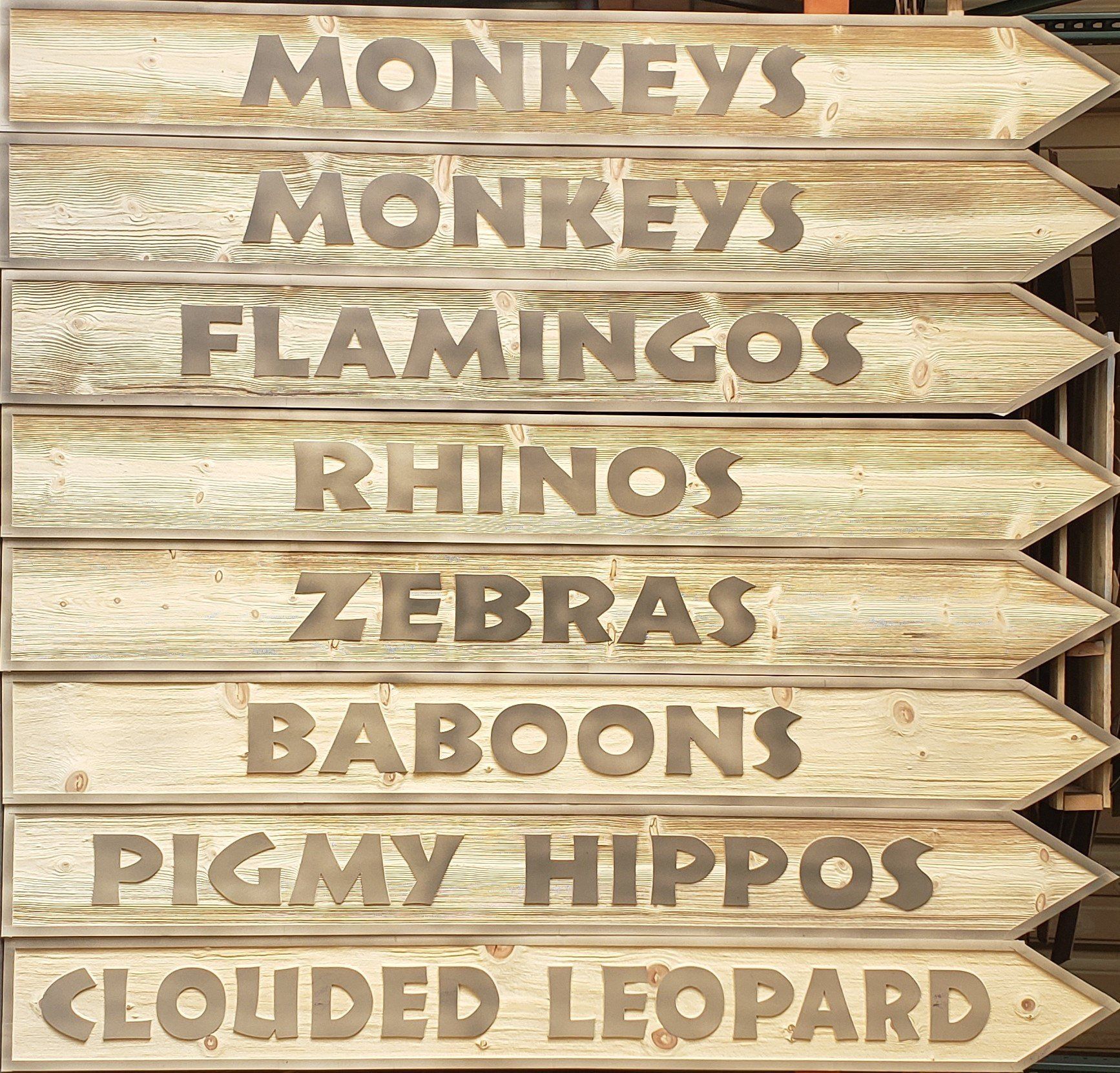 Hardwood Signage — Phoenix, AZ — Ace Sandblasting