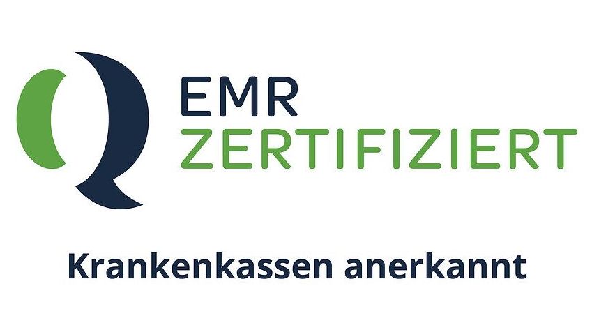 Logo with a stylized 