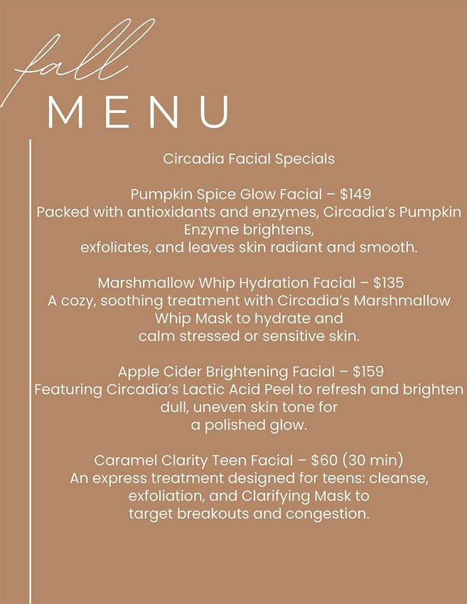 Simple Minimalist Wedding Menu