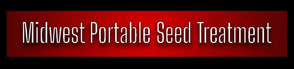 Logo for Midwest Portable Seed Treatment in black.