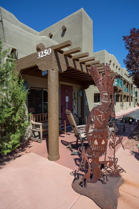 Building with the number 3250 on the side, located near Southwest Inn Sedona