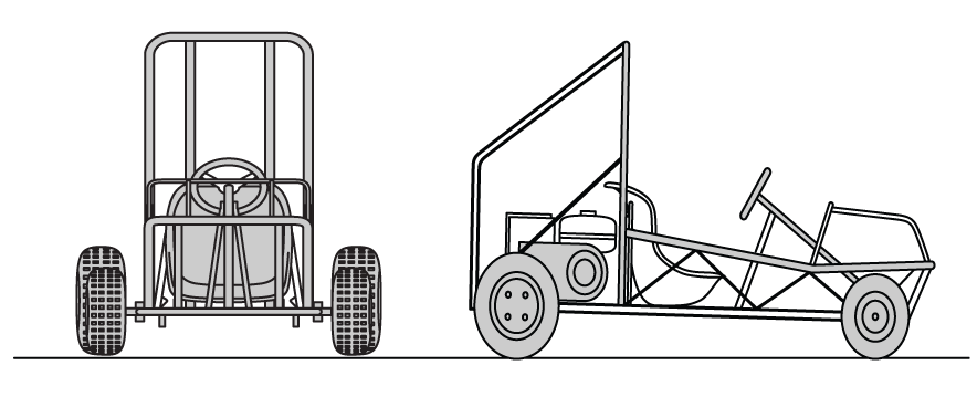 go kart frame blueprints