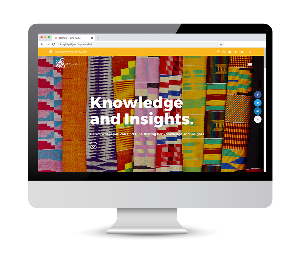 Dr. Gina Paige Personal Branding, African Ancestry