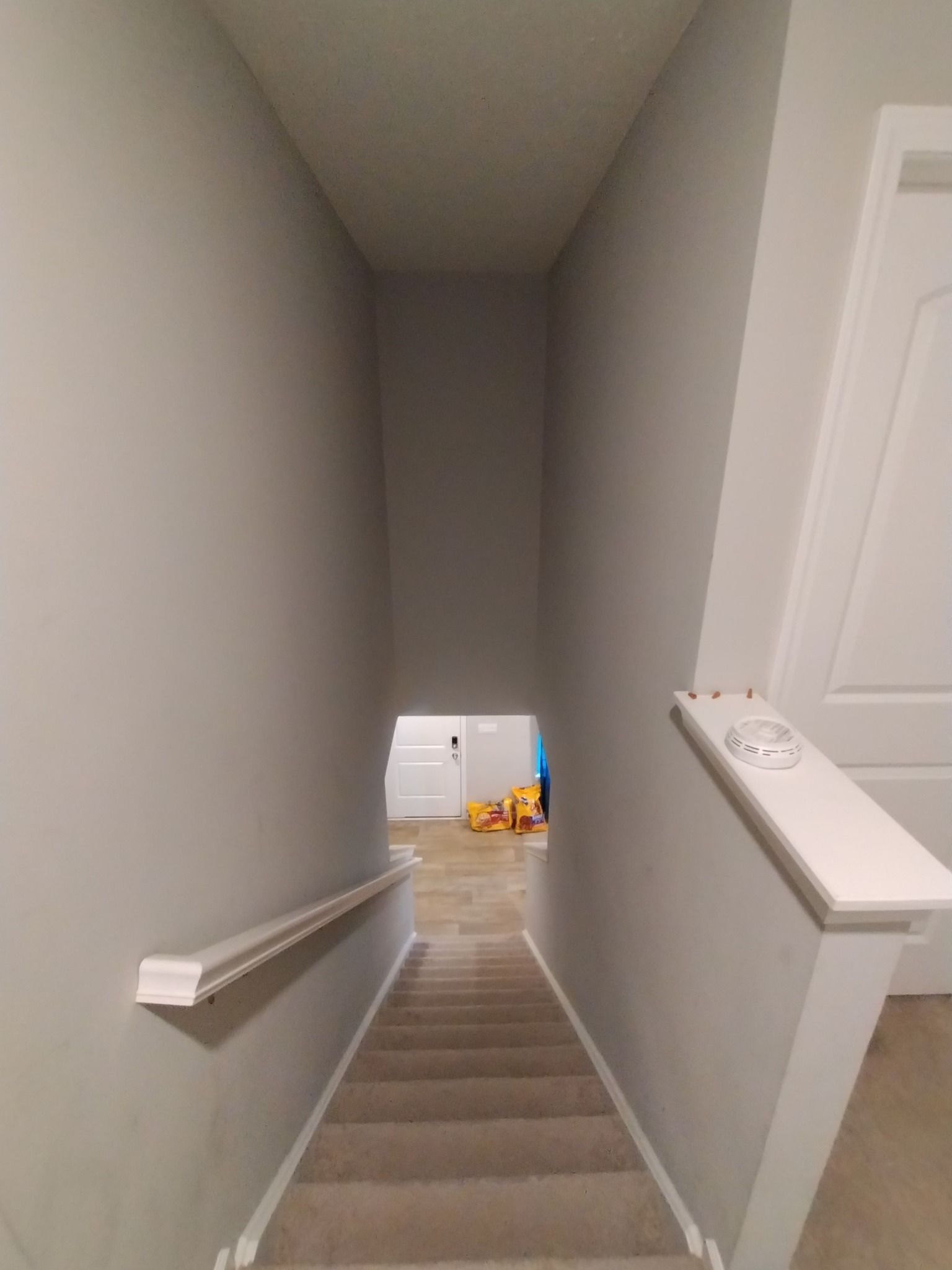 A staircase leading up to the second floor of a house.