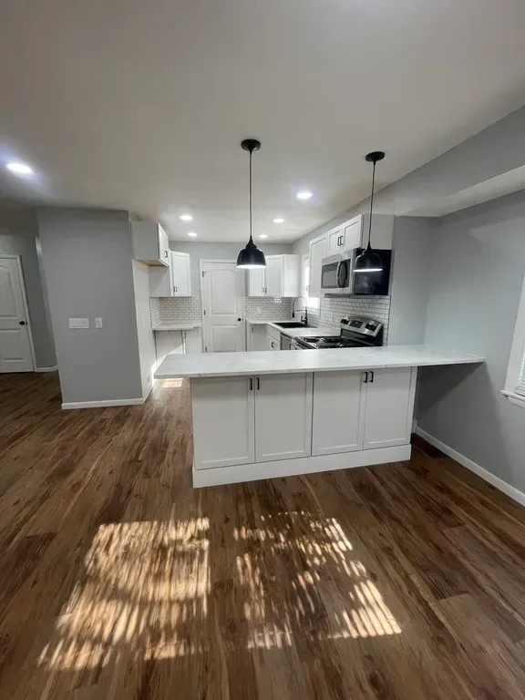 Modern kitchen in MFH Springfield Property Management rental—stylish homes available in Springfield, MO.